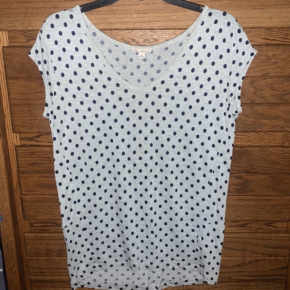 Gap Soft Lightweight Polka Dot Tunic Tee